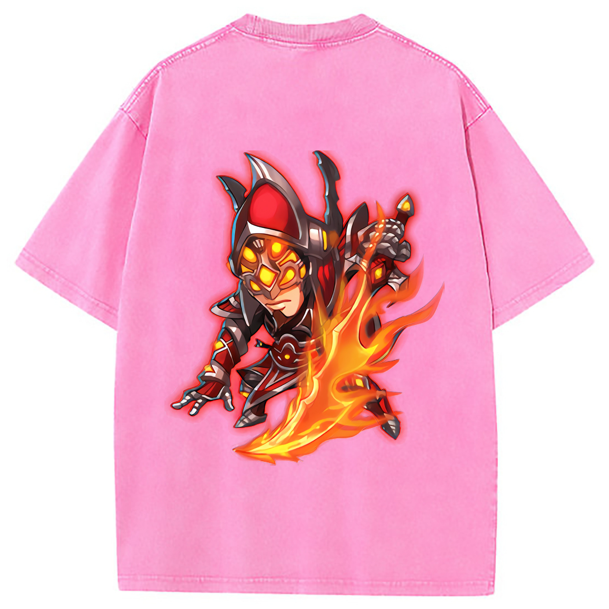 （画像用） リーグ・オブ・レジェンド League of Legends LOL 綿100% ヴィンテージ風 半袖Tシャツ（背面プリント）
